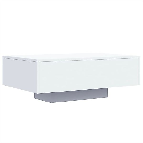 vidaXL Couchtisch mit LED-Leuchten Weiß 85x55x31 cm 836609 günstig online kaufen