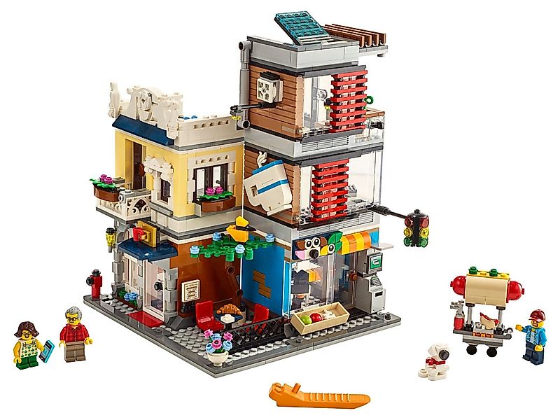 LEGO® LEGO® Creator Stadthaus mit Zoohandlung & Café - 31097 NEU! Teile 969 günstig online kaufen