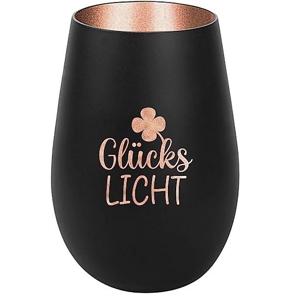 Der Porzellan-Laden Windlicht Personalisiertes Windlicht: 'GlücksLicht'. Pe günstig online kaufen