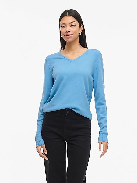 Vila V-Ausschnitt-Pullover "VIRIL V-NECK L/S KNIT TOP - NOOS" günstig online kaufen
