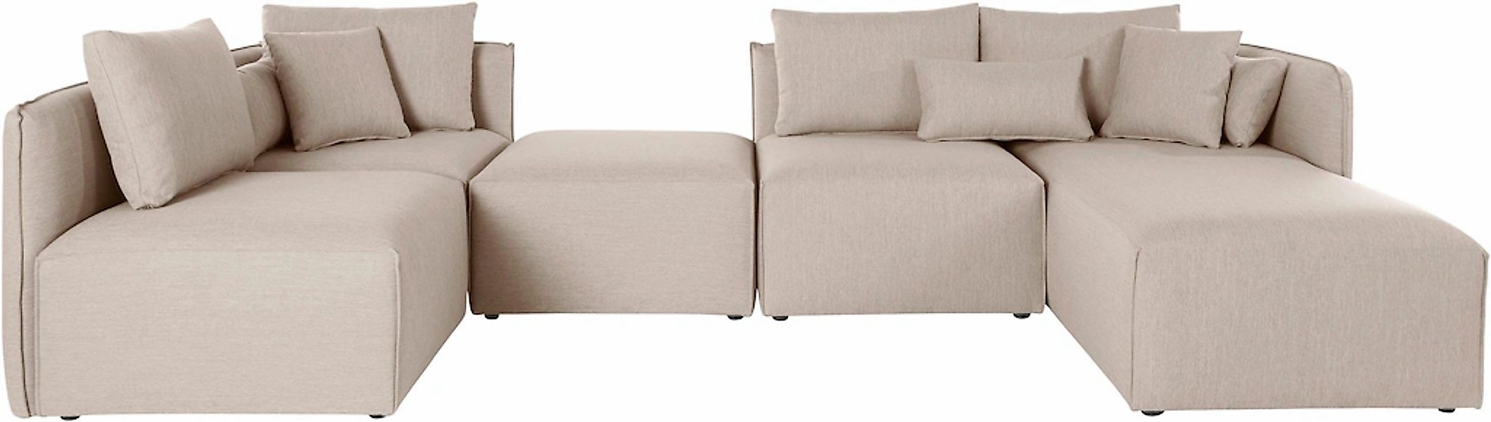 OTTO home Wohnlandschaft "Nöre U-Form" 5 Teile, in vielen Bezugsqualitäten günstig online kaufen