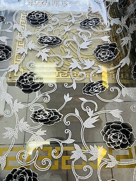 Schatzkiste1 Tischdecke Tischfolie Blumen Muster Maß nach Wunsch Tischschut günstig online kaufen