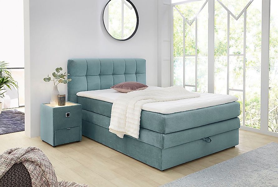 Jockenhöfer Gruppe Boxspringbett Amy, mit Bettkasten und Kaltschaum-Topper günstig online kaufen