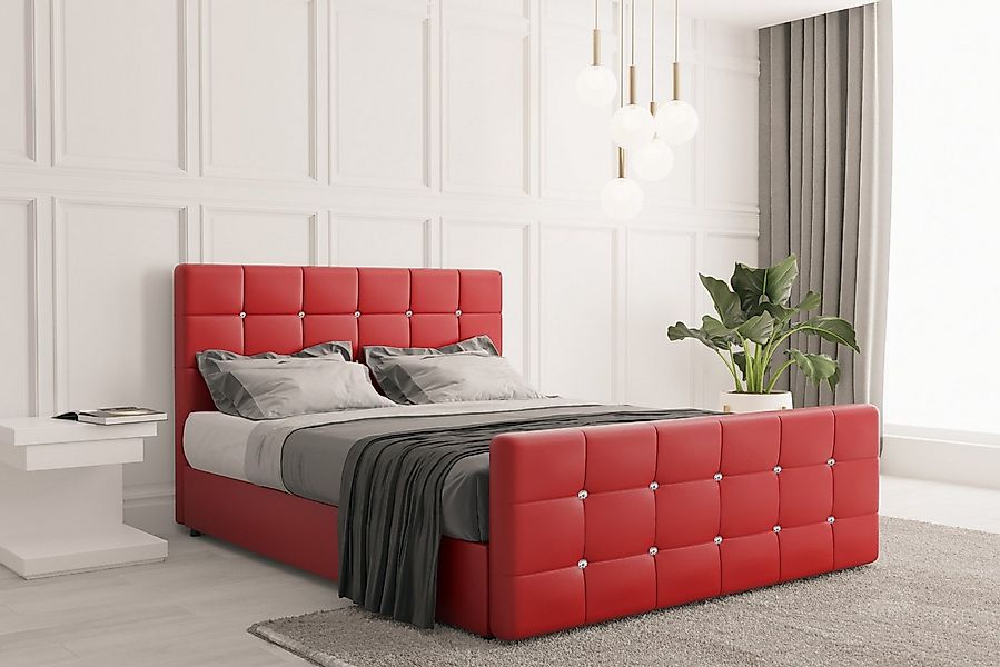 Kaiser Möbel Boxspringbett mit bettkasten und matratze, ROMA Kunstleder, To günstig online kaufen