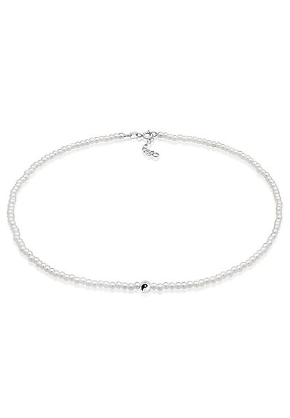 Elli Perlenkette Choker Yin Yang Glasperlen günstig online kaufen
