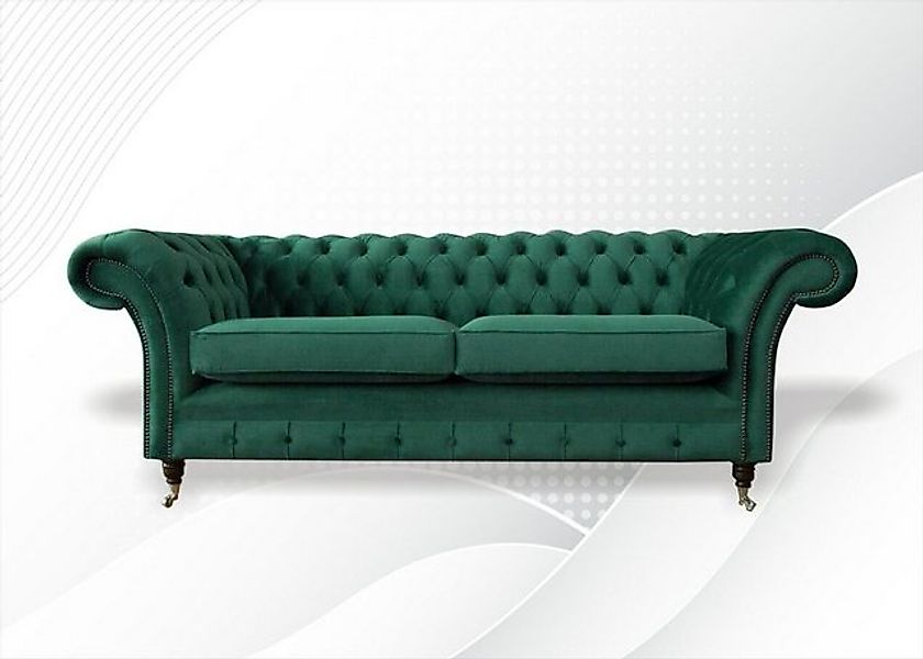 JVmoebel Chesterfield-Sofa Chesterfield Sofa handgefertigt massives Holz ho günstig online kaufen