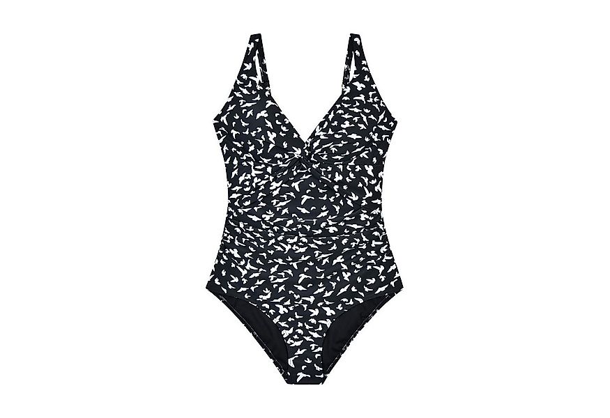 COFI 1453 Badeanzug Eleganter Damen-Badeanzug mit Tiefem V-Ausschnitt und F günstig online kaufen