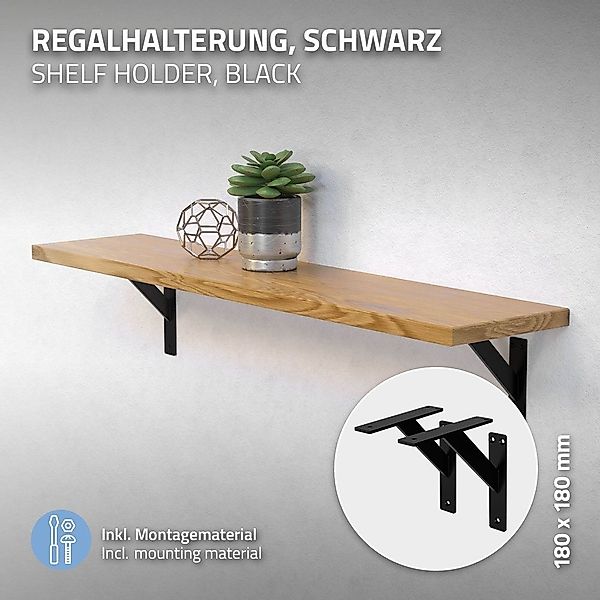 ML-DESIGN Wandregalhalter Regalhalterung aus Aluminium, Wandregal, günstig online kaufen