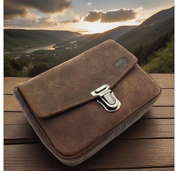 Ven Tomy Gürteltasche echt Leder Hüfttasche für Biker und Abenteurer, rusti günstig online kaufen