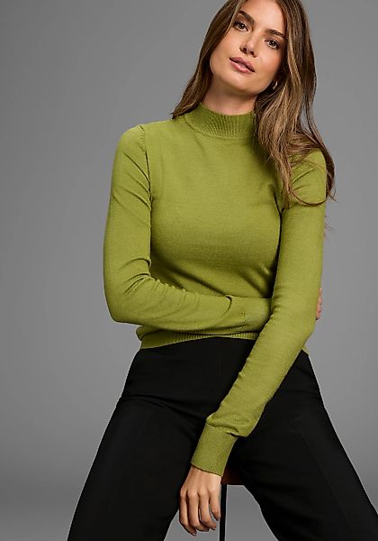 HECHTER PARIS Stehkragenpullover, mit edler Knopfleiste auf der Schulter - günstig online kaufen