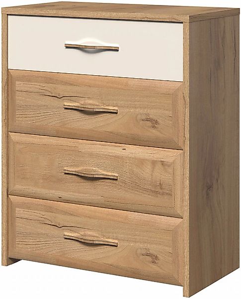 Home affaire Kommode »Gala, melaminbeschichtet,1 Schublade beige hochglänze günstig online kaufen