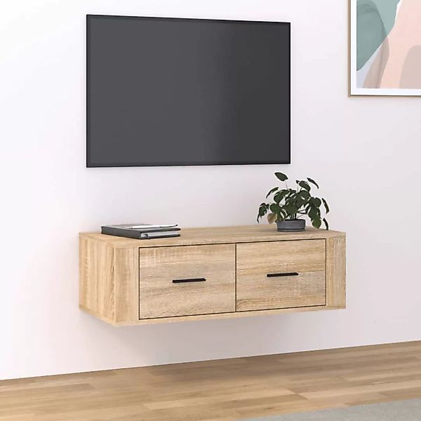 Vidaxl Tv-wandschrank Sonoma-eiche 80x36x25 Cm Holzwerkstoff günstig online kaufen
