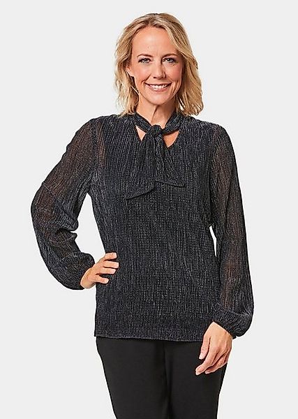 GOLDNER Schluppenbluse Schluppenbluse aus schimmernder Plisseeware günstig online kaufen