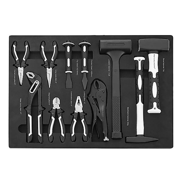 STAHLWERK Werkzeugwageneinlage 11 Teiliges Werkzeug Set mit Schaumstoffeinl günstig online kaufen