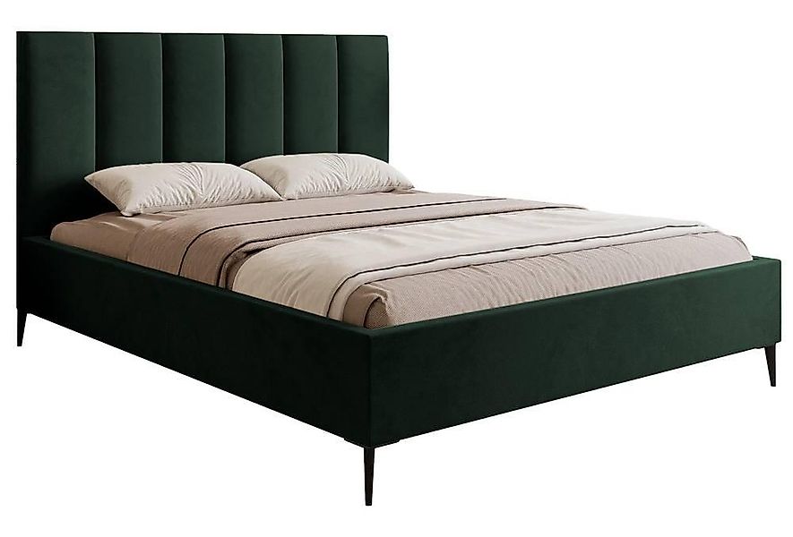 NADUVI Collection | Bettgestell Carolina mit Staufach Samt 180x200 günstig online kaufen