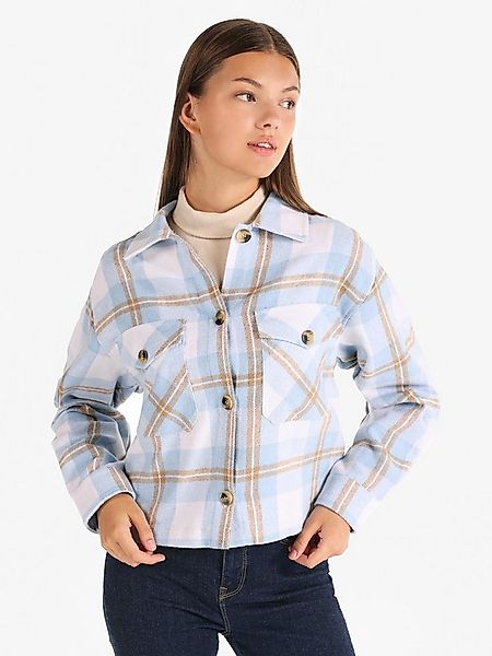 Colins Langarmhemd Colins Regular Fit Shirt Neck Plaid Damen Langarmshirt günstig online kaufen