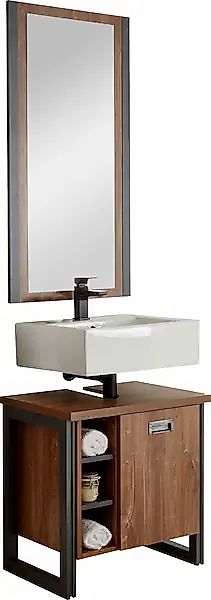 Home affaire Badmöbel-Set »Detroit, Bad im Industrialdesign, 2-teiliges Bad günstig online kaufen