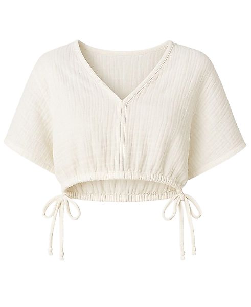 WENOR Crop-Top Musselin Bluse Cropped-Oberteil mit günstig online kaufen