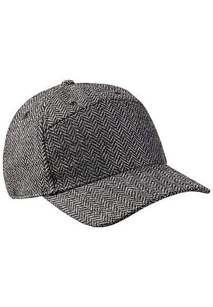 camel active Baseball Cap Cap mit Wolle im Fischgrat-Muster günstig online kaufen