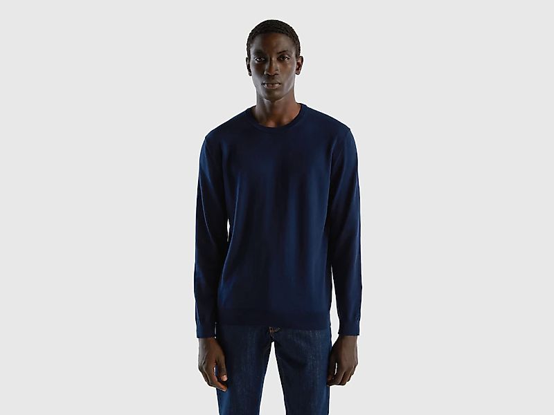 United Colors of Benetton Rundhalspullover, mit Markenlabel günstig online kaufen