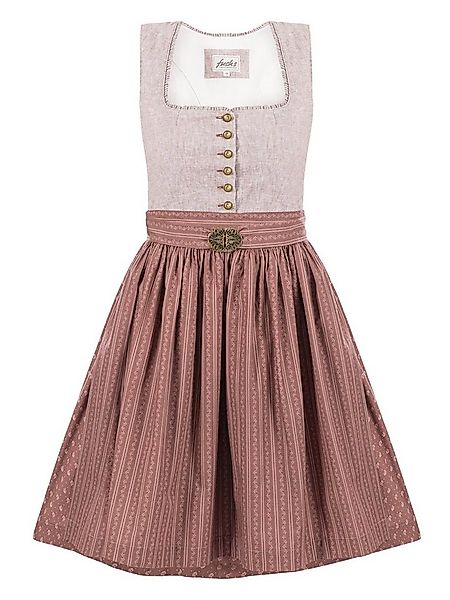 Trachten24.de Dirndl Midi Dirndl Vicki braun (2-tlg) Rockteil 65cm günstig online kaufen