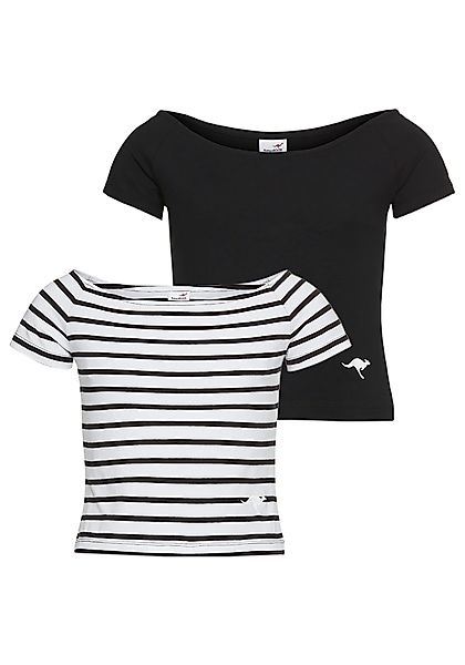 KangaROOS Carmenshirt 2er Pack T-Shirts (Packung, günstig online kaufen