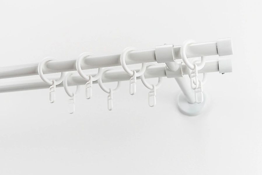 GARESA Gardinenstange "RUSTIKA" Ø 16 mm 2 läufig-läufig Wunschmaßlänge rust günstig online kaufen