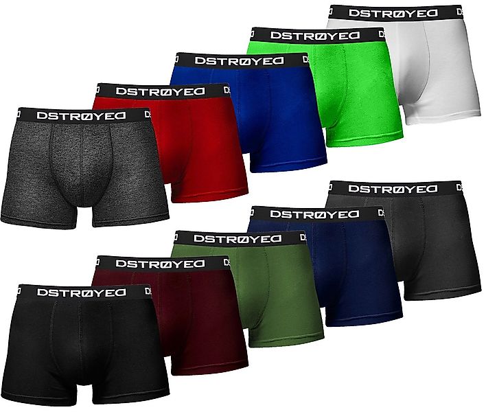 DSTROYED Boxershorts DSTROYED ® Boxershorts Herren 10er Pack S-5XL Bunt 4XL günstig online kaufen