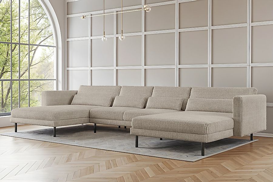 Fun Möbel Wohnlandschaft Sofa in U-Form günstig online kaufen