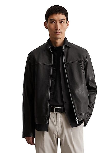 Marc O'Polo Lederjacke im Biker-Stil, kleiner Stehkragen, aus Lammleder günstig online kaufen