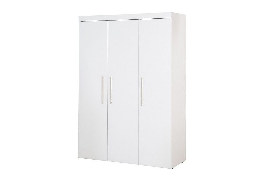 roba® Kinderkleiderschrank Kimi aus Holz - Weiß mit Griffen aus Metall Klas günstig online kaufen