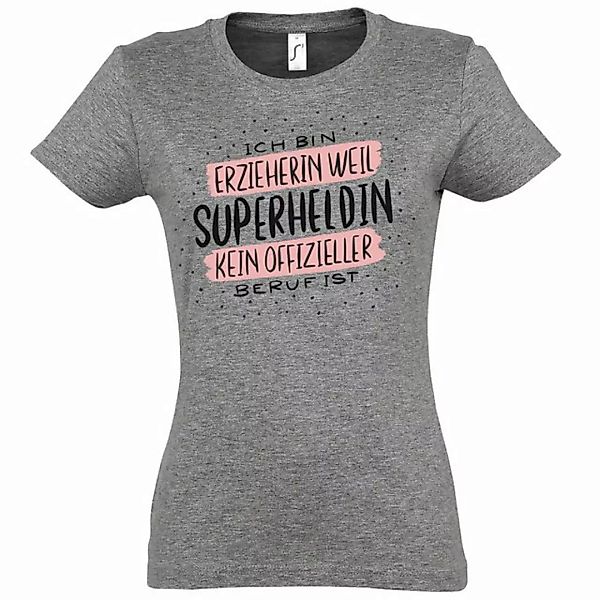 Youth Designz T-Shirt Beste Erzieherin Superheldin Damen Shirt mit trendige günstig online kaufen