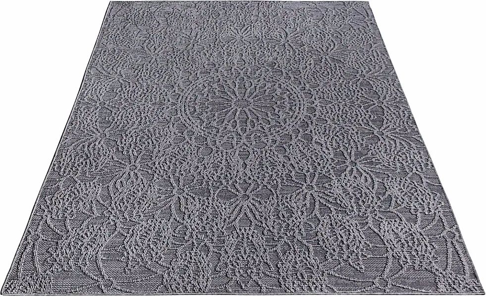 Paco Home Teppich "Rimini 411" rechteckig 4 mm Höhe Flachgewebe, Uni Farben günstig online kaufen