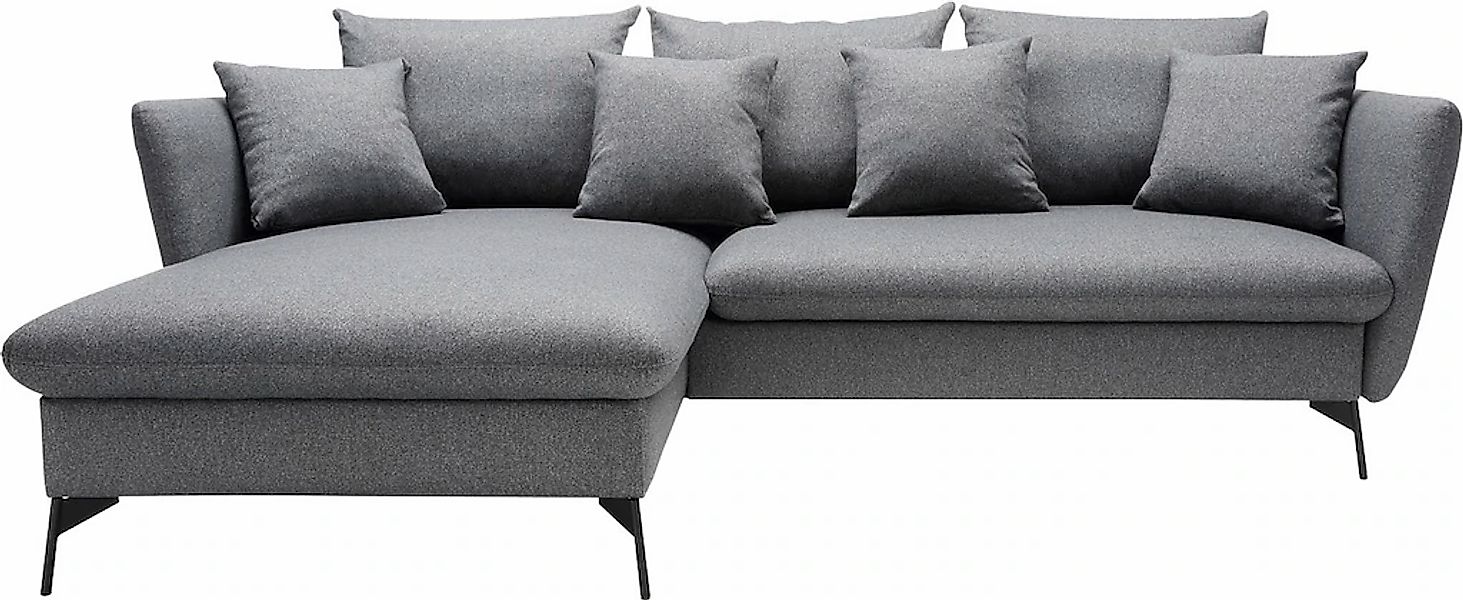 OTTO home Ecksofa "LIVORNO,258 cm, L-Form," Schlaffunktion u. Bettkasten (1 günstig online kaufen