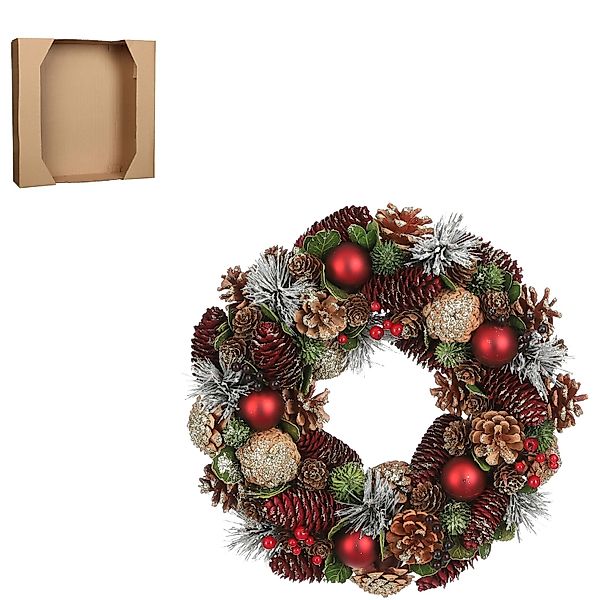 Kranz Rot 8,5 x Ø 34 cm günstig online kaufen
