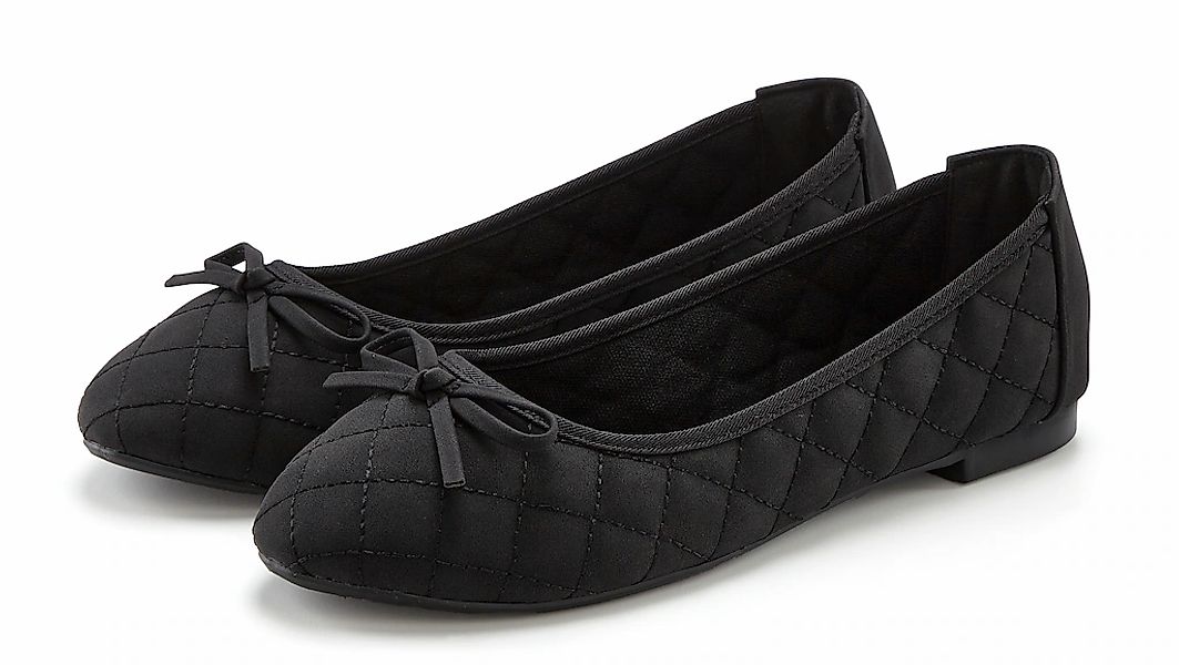 LASCANA Ballerina "Slipper, Schlüpfschuh", mit Schleifenapplikation VEGAN günstig online kaufen
