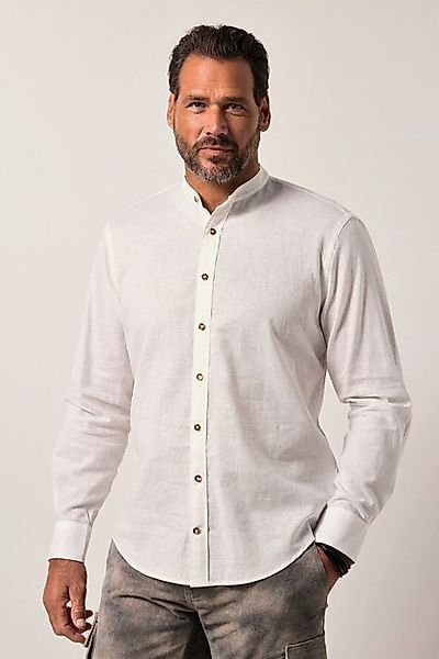 JP1880 Businesshemd JP1880 Trachtenhemd Langarm Leinenmix Stehkragen günstig online kaufen