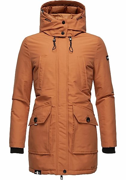 Navahoo Winterjacke "Blizzardstorm" mit Kapuze Warm gefütterter Wintermante günstig online kaufen