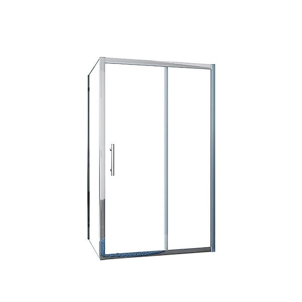 Duschparadies Duschkabine Eckeinstieg 120 x 90 cm Schiebetür 8mm Nano Glas günstig online kaufen