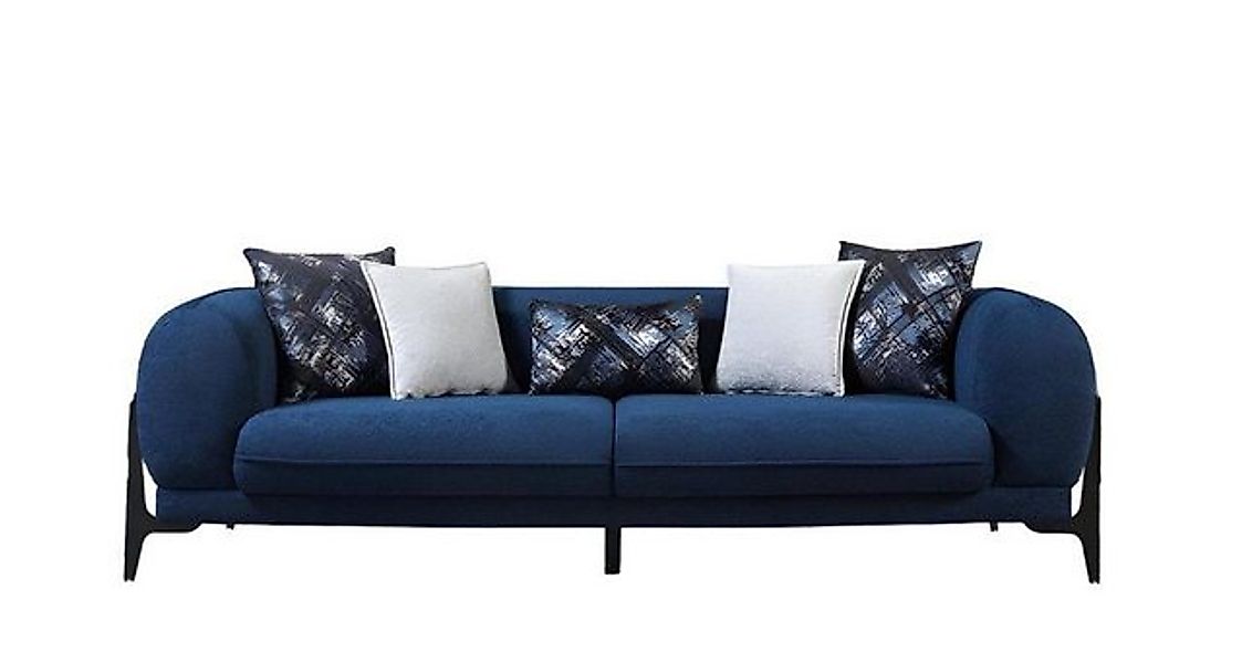 JVmoebel 3-Sitzer Blauer Polster 3-Sitzer Relaxsofa Designer Club Lounge Mö günstig online kaufen