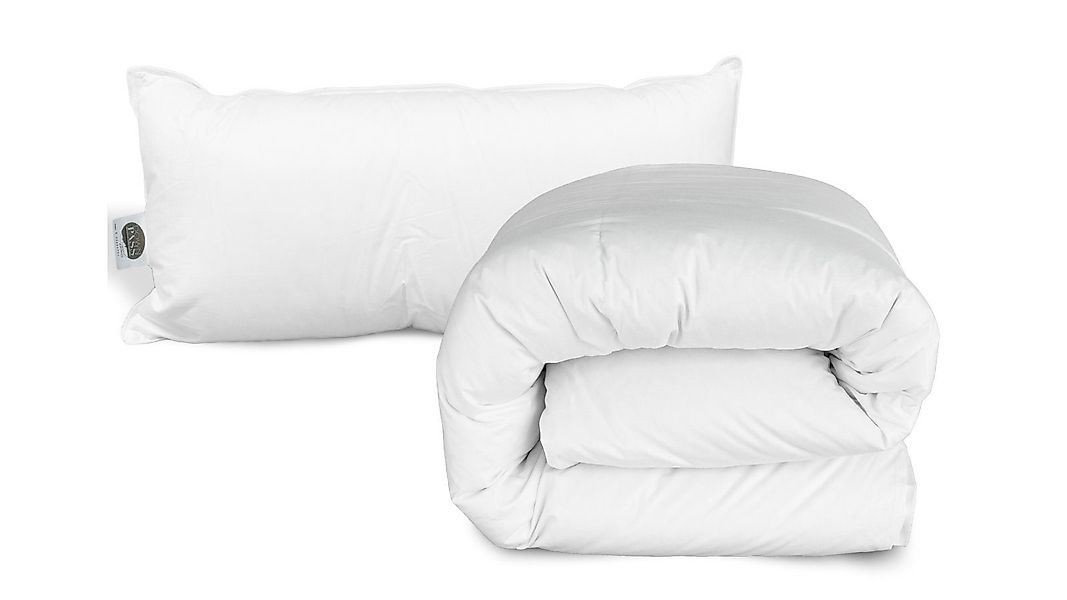 DormiGood Daunenbettdecke + Daunenkissen Set, Premium günstig online kaufen