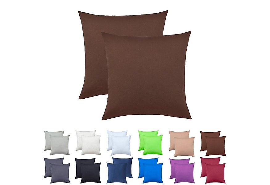 NatureMark Kissenbezüge 2er Pack Jersey Kissenbezug Kissenhülle, (2 Stück), günstig online kaufen