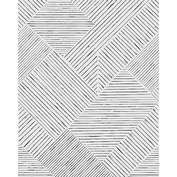 Schöner Wohnen Vliestapete New Delight Streifen Schwarz-Weiß 340 x 265 cm F günstig online kaufen