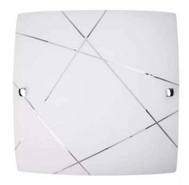 Deckenlampe Weiß Glas B:30cm wohnlich E27 Zeitlos günstig online kaufen