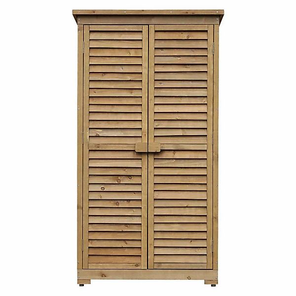 Outsunny Gartenschrank Holz Geräteschuppen Geräteschrank Werkzeugschrank Ga günstig online kaufen