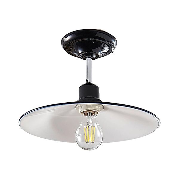 Lindby Deckenlampe Phinea 9621782 Retro Vintage Antik in Schwarz aus Metall günstig online kaufen