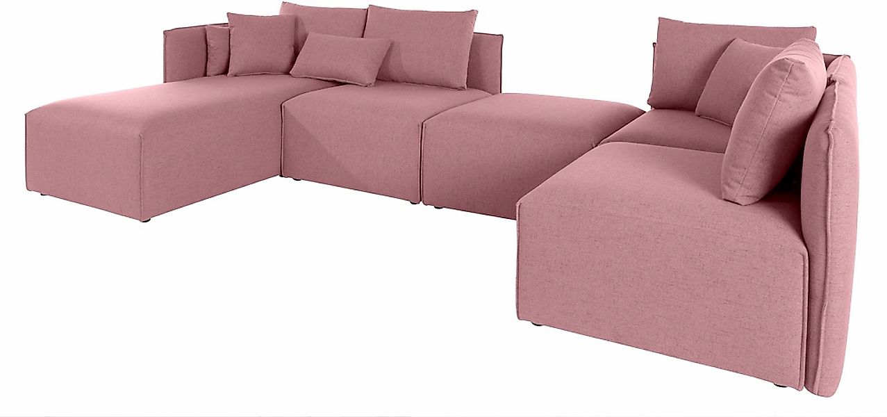 OTTO home Wohnlandschaft "Nöre U-Form" 5 Teile, in vielen Bezugsqualitäten günstig online kaufen