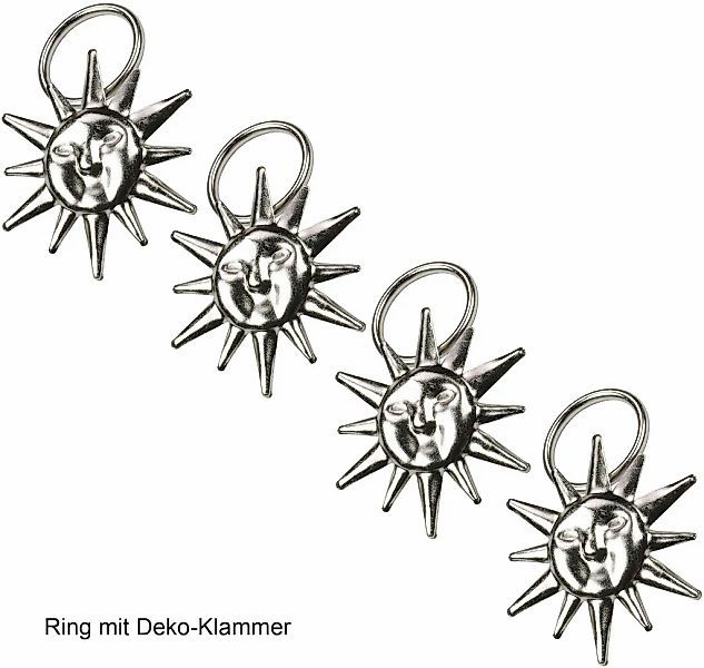 Liedeco Gardinenring "Sonne" für Gardinenstangen Ø 16 mm günstig online kaufen