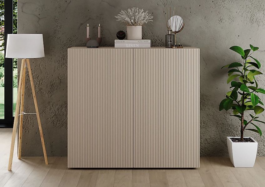 Home affaire Highboard "Rio, Höhe 111 cm, Breite 120 cm, Stauraumschrank, K günstig online kaufen