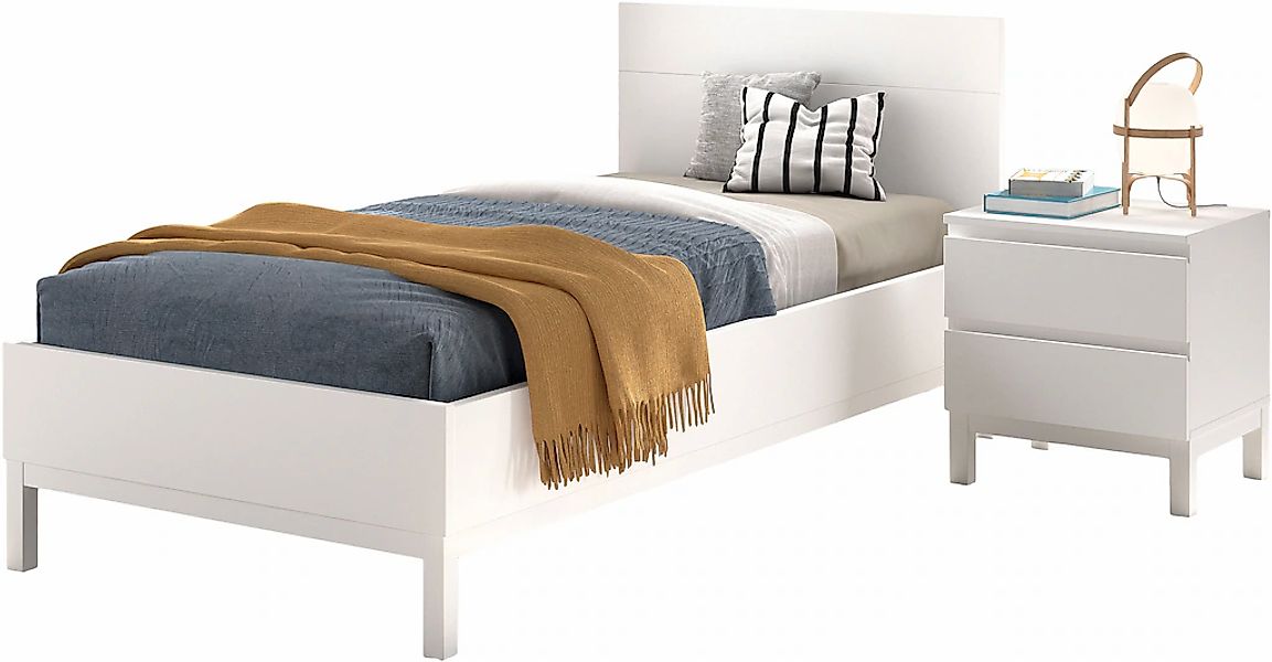 Vipack Jugendzimmer-Set "Artikel-Set best. aus Einzelbett 90/200, Nachtkons günstig online kaufen